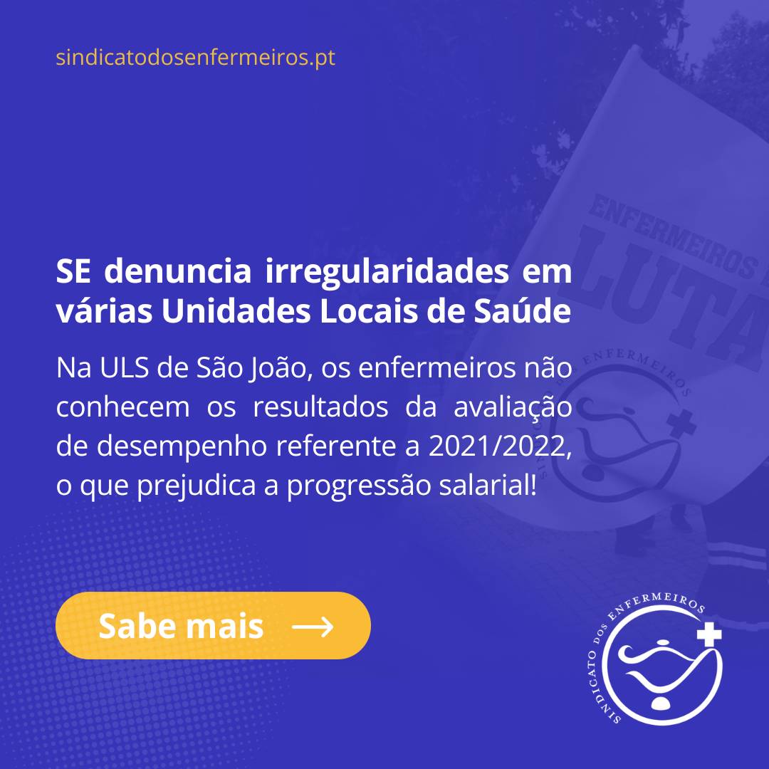 Sindicato dos Enfermeiros exige que Ministério da Saúde resolva irregularidades em várias ULS